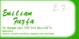 emilian fuzfa business card